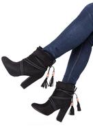 Thumbnail for your product : Fuzzi Black Braid Booties