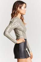 Thumbnail for your product : Forever 21 Contemporary Metallic Top