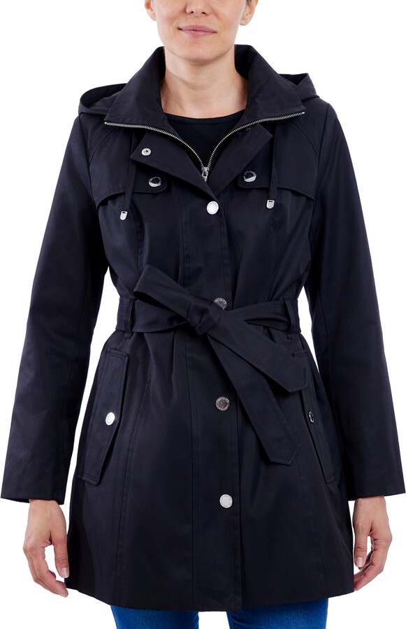 Double Breasted Trench London Fog Navy Trench Coat Women's
