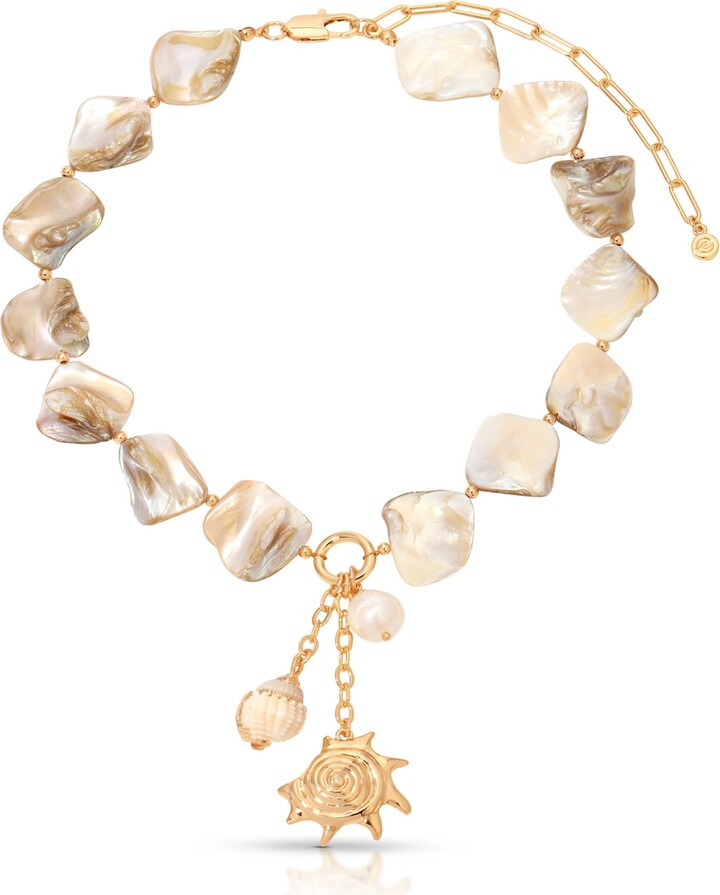 Ettika True Shell Pendant Necklace
