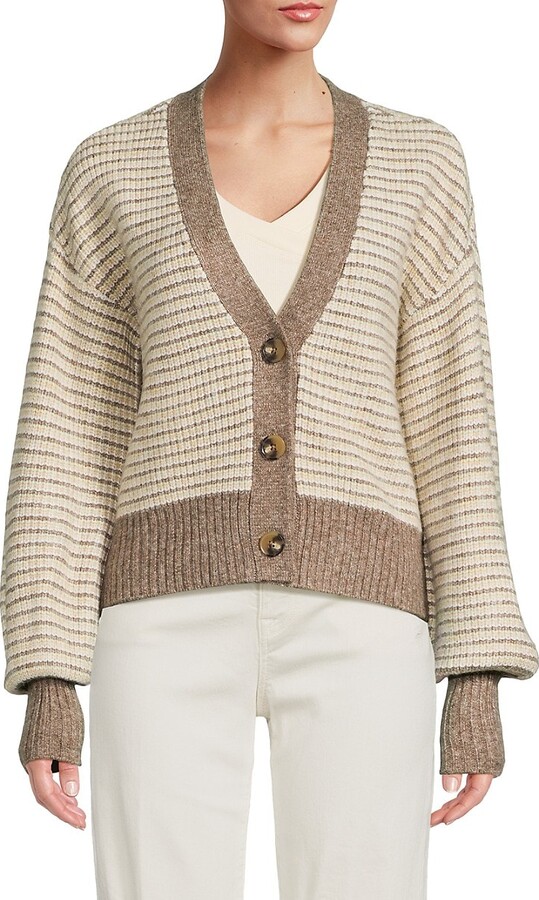 Design History Chunky Stripe Cardigan ShopStyle