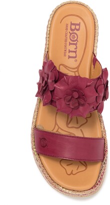 Børn Fawn Flower Embellished Leather Platform Sandal