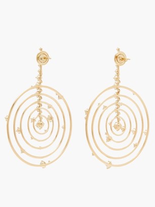 Fernando Jorge Troupe Diamond, Lapis & 18kt Gold Earrings - Gold