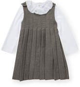Thumbnail for your product : Ralph Lauren Childrenswear Pleated Jumper w/ Ruffle-Collar Bodysuit, Size 6-24 Months