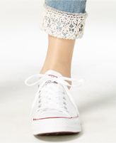 Thumbnail for your product : Vanilla Star Juniors' Crochet-Trim Skinny Jeans