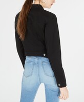 Thumbnail for your product : Tinseltown Tinseltown Juniors' Black High-Low Jean Jacket
