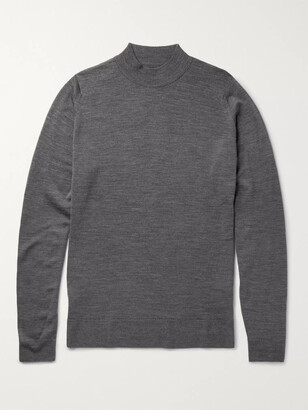 John Smedley Funnel-Neck New Wool Sweater