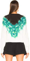 Thumbnail for your product : A.L.C. Elinor Pullover Tie Dye in Green & Black | FWRD