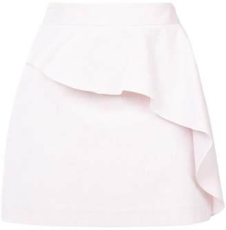 Milly frill trim mini skirt
