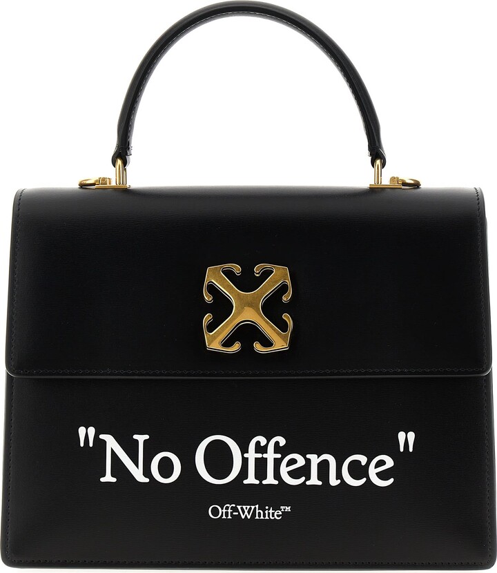 Off-White Jitney 2.8 Leather Top Handle Bag