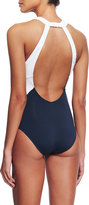 Thumbnail for your product : Seafolly Block Party Two-Tone One-Piece Swimsuit