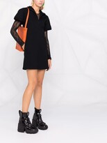 Thumbnail for your product : Helmut Lang Hooded Cotton Sweater Dress