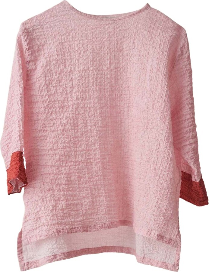 DIZA GABO Gauze Tshirt Benhaddou Pink ShopStyle