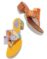Thumbnail for your product : Rene Caovilla Floral Thong Sandal with Bow
