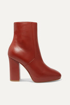 Thumbnail for your product : Dries Van Noten Leather Ankle Boots - Brick