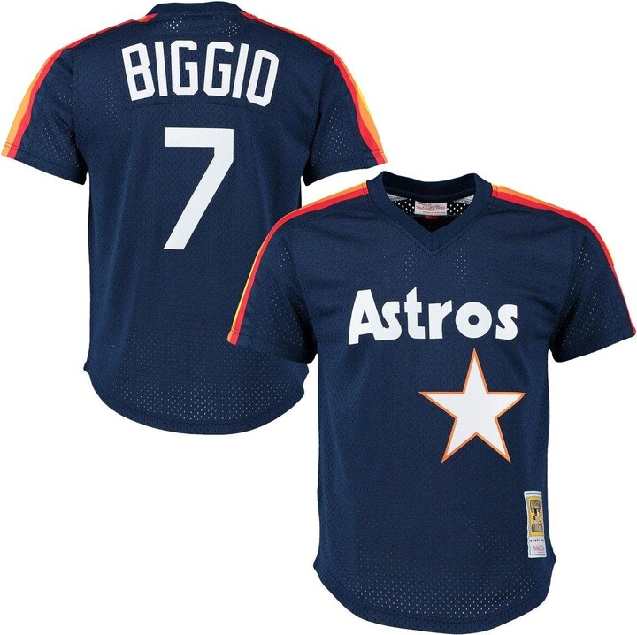Mitchell & Ness Men's Craig Biggio Navy Houston Astros Cooperstown