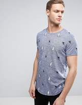 Thumbnail for your product : Esprit Crew Neck T-Shirt with All Over Shark Print