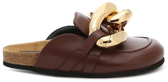 J.W.Anderson Embellished leather slippers