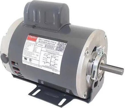 DAYTON 3K199 Capacitor-Start Belt Drive Motor, 1/2 HP, 115/230V AC Voltage, 56
