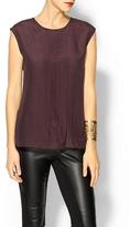Thumbnail for your product : BCBGMAXAZRIA Tinley Road Short Sleeve Silk Blouse