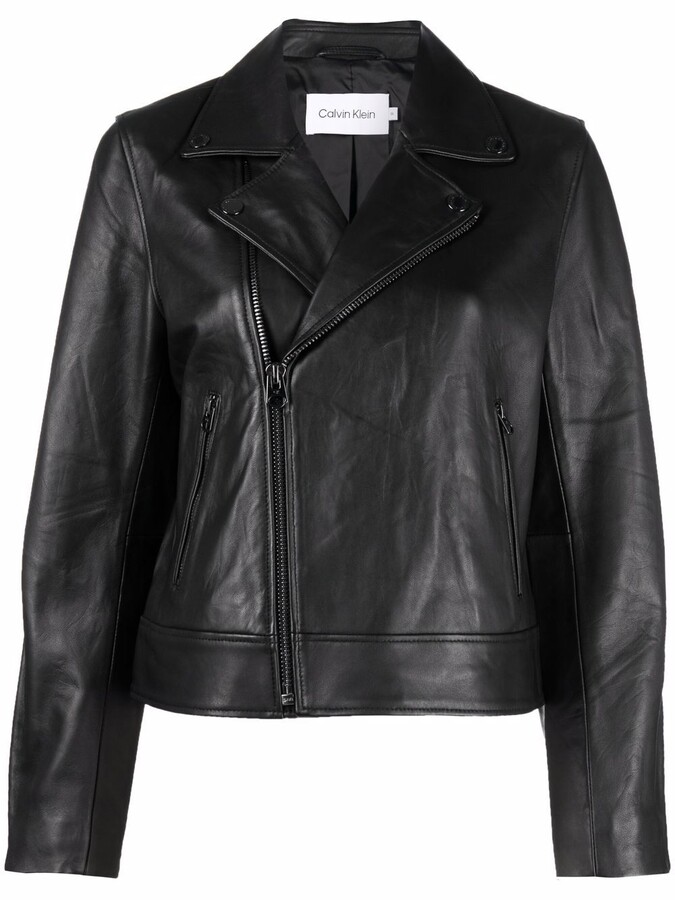 kwaadheid de vrije loop geven Tranen Haat Calvin Klein Women's Leather & Faux Leather Jackets | ShopStyle