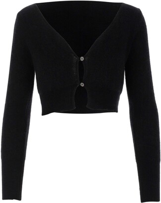 Jacquemus V-Neck Buttoned Cropped Cardigan