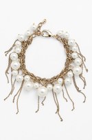 Thumbnail for your product : Nordstrom Fringed Faux Pearl Bracelet