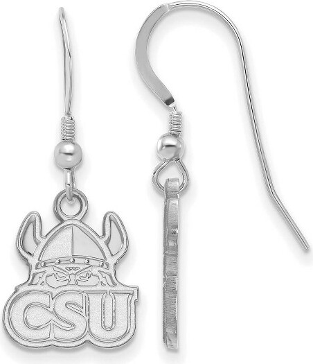 Black Bow Jewelry Co. BlackBowJewelrySterlingSilverClevelandStateVikingsNCAAMascotSmallDangleEarrings