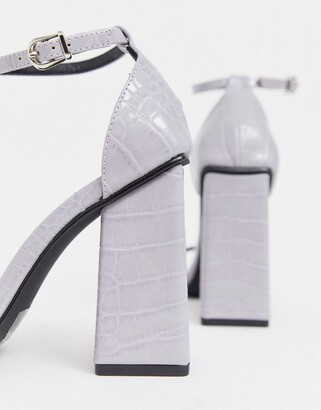 Co Wren square toe block heeled sandal