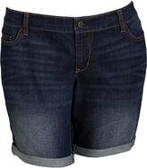 Thumbnail for your product : Old Navy Women's Plus Roll-Cuffed Denim Shorts (9")