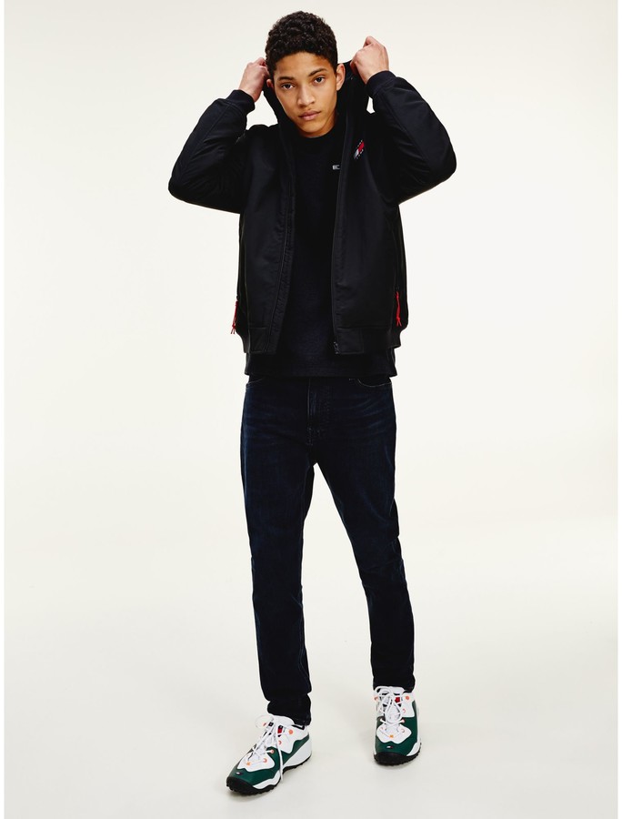 tommy hilfiger recycled nylon puffer jacket