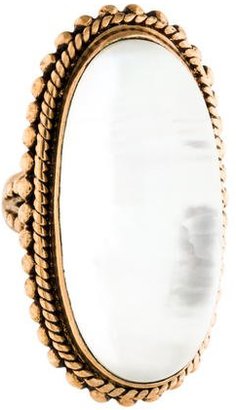 Stephen Dweck Mother of Pearl Doublet Cocktail Ring