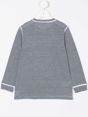 Il Gufo buttoned longsleeved striped T-shirt