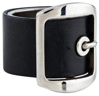 Givenchy Leather Buckle Ring
