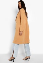 Thumbnail for your product : boohoo Wool Look Double Breasted Coat