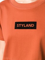 Thumbnail for your product : Styland crop logo T-shirt