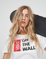 Thumbnail for your product : Vans Off The Wall Logo T-Shirt In White