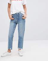 Thumbnail for your product : New Look Extreme Frayed Hem Mom Jeans