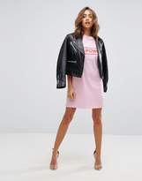 Thumbnail for your product : boohoo Girl Power Slogan T-Shirt Dress