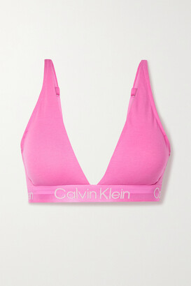 Calvin Klein Underwear - Modern Structure Cotton-blend Jersey Triangle Bra - Pink