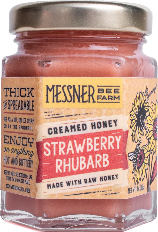 3Oz/strawberry Rhubarb Creamed Honey Kansas City