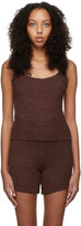 Thumbnail for your product : SKIMS Brown Cozy Knit Tank