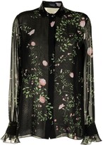 Thumbnail for your product : Giambattista Valli Floral Print Chiffon Shirt
