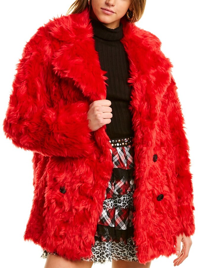 furry red jacket