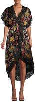 Thumbnail for your product : Alice + Olivia Adele Floral High-Low Wrap Dress