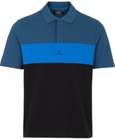 Thumbnail for your product : Paul Smith Colour Block Logo Polo Shirt - Blue/Black