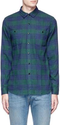 Denham Jeans Check plaid flannel shirt