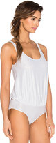 Thumbnail for your product : Only Hearts Metallic Jersey Tank Bodysuit