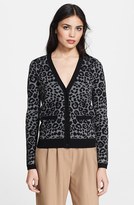 Thumbnail for your product : Milly Cheetah Jacquard Cardigan