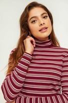 Thumbnail for your product : Ardene Striped Turtleneck Sweater